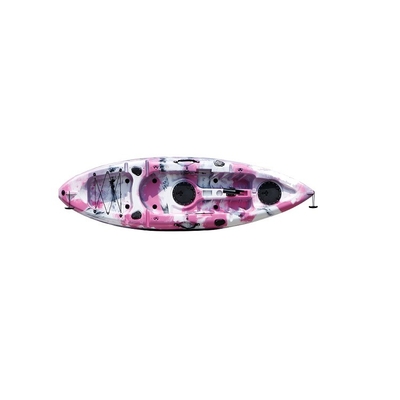 130kg/287lbs 負荷容量 WOOWAVE 2.7m 湖川のためのプラスチック海洋カヌー/カヤック