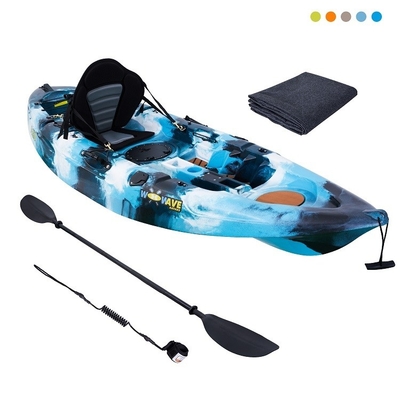130kg/287lbs 負荷容量 WOOWAVE 2.7m 湖川のためのプラスチック海洋カヌー/カヤック