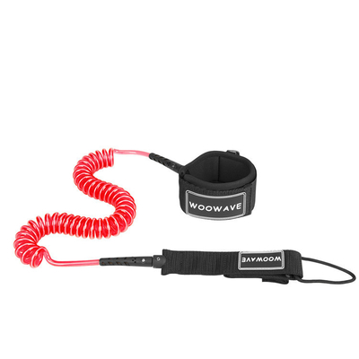 10'巻き SUP Leash TPU カスタムパドルボード Leash OEM スタンドアップパドルボードのためのサーフリード