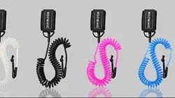 黒色ポリウレタンコイル 7フィートサーフリード スタンドアップペッドルボード用のパッドリング腕帯