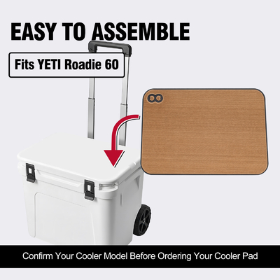 滑らないカスタムEVAソフトフームマット クーラーボックス 22.05*14.88インチ YETI Roadie 60