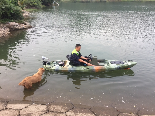 395*92*35cm シングルフィッシングカヤック 踏板駆動と電動モーターのウォーウェーブデザイン