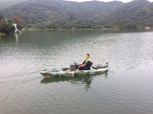 395*92*35cm シングルフィッシングカヤック 踏板駆動と電動モーターのウォーウェーブデザイン