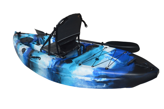 青いカモフラージュ 2.7m シングルパーソンカヤックで湖川の美しさを発見