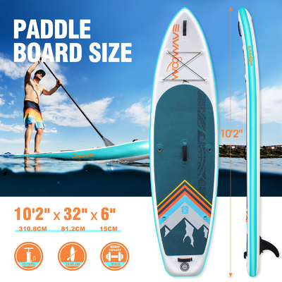 10'2' ISUPボード 湖川のデザイン 軽量でわずか10kg